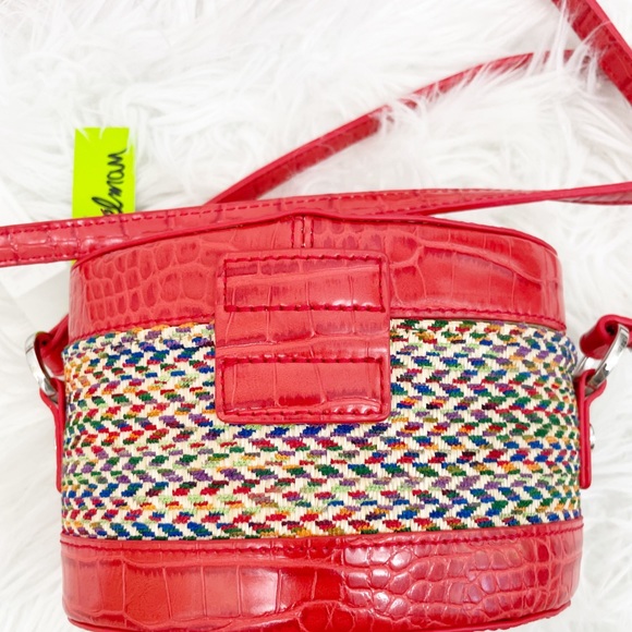 Sam Edelman Red Straw Crossbody Bag - Picture 4 of 10